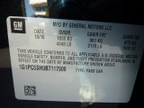 2011 Chevrolet Cruze LS Info Tag