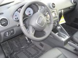 2011 Audi A3 2.0 TFSI Black Interior