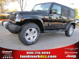 2011 Black Jeep Wrangler Unlimited Sahara 4x4 #39059459