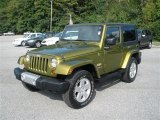 2008 Rescue Green Metallic Jeep Wrangler Sahara 4x4 #39060298