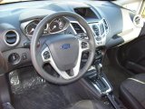 2011 Ford Fiesta SES Hatchback Charcoal Black/Blue Cloth Interior