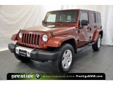 2008 Red Rock Crystal Pearl Jeep Wrangler Unlimited Sahara 4x4 #39123093