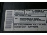 2002 Chevrolet Silverado 1500 LS Regular Cab Info Tag