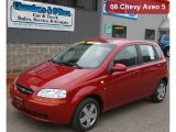 2008 Sport Red Metallic Chevrolet Aveo Aveo5 LS #39123241