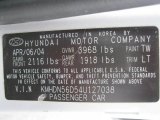2004 Elantra Color Code for Sterling Silver - Color Code: TW
