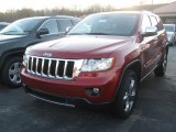 2011 Inferno Red Crystal Pearl Jeep Grand Cherokee Limited 4x4 #39149238