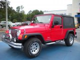 2004 Flame Red Jeep Wrangler Unlimited 4x4 #39148523