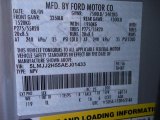 2010 Navigator Color Code for Ingot Silver Metallic - Color Code: UX