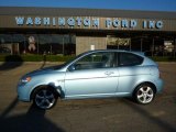 2007 Ice Blue Hyundai Accent SE Coupe #39148932