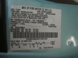2002 Ford Thunderbird Premium Roadster Info Tag