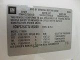 2007 Chevrolet Suburban 1500 LT Info Tag