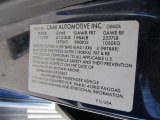 2001 Chevrolet Tracker LT Hardtop 4WD Info Tag