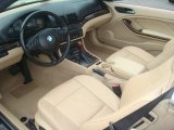 2002 BMW 3 Series 325i Convertible Sand Interior