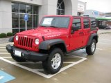 2011 Flame Red Jeep Wrangler Unlimited Rubicon 4x4 #39149085