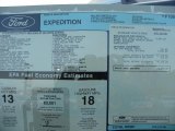 2011 Ford Expedition EL Limited 4x4 Window Sticker