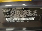 2011 RAV4 Color Code for Magnetic Gray Metallic - Color Code: 1G3