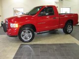 2005 Flame Red Dodge Ram 1500 SLT Regular Cab 4x4 #39148735