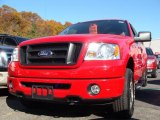 2008 Bright Red Ford F150 STX SuperCab 4x4 #39148745