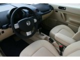 2010 Volkswagen New Beetle 2.5 Coupe Cream Interior