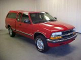 2001 Victory Red Chevrolet S10 LS Extended Cab 4x4 #39258922
