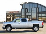 2011 Sheer Silver Metallic Chevrolet Silverado 2500HD LTZ Crew Cab 4x4 #39258963