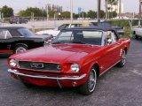 1966 Red Ford Mustang Convertible #392102