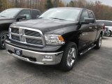 2011 Brilliant Black Crystal Pearl Dodge Ram 1500 Big Horn Quad Cab 4x4 #39258998