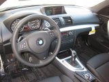 2011 BMW 1 Series 135i Coupe Black Interior