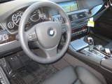 2011 BMW 5 Series 528i Sedan Black Interior