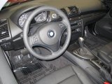2011 BMW 1 Series 128i Coupe Black Interior