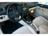 2011 Volkswagen Jetta TDI SportWagen Cornsilk Beige Interior