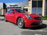 2005 Laser Red Infiniti G 35 Coupe #39258898
