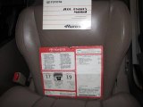 2000 Toyota 4Runner Limited 4x4 Window Sticker