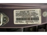 1998 Corolla Color Code for Misty Plum Pearl Metallic - Color Code: 932