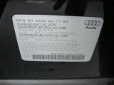 2010 Audi Q5 3.2 quattro Info Tag