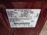 2005 F150 Color Code for Dark Toreador Red Metallic - Color Code: JL