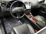2007 Lexus IS 250 AWD Black Interior
