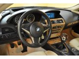 2006 BMW 6 Series 650i Coupe Cream Beige Interior