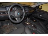2009 BMW 5 Series 550i Sedan Black Interior