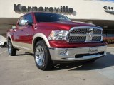 2011 Deep Cherry Red Crystal Pearl Dodge Ram 1500 Laramie Crew Cab 4x4 #39388343