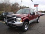 2004 Dark Toreador Red Metallic Ford F250 Super Duty XLT SuperCab 4x4 #39388089