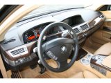 2007 BMW 7 Series 750Li Sedan Beige Interior