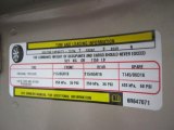 2006 Chrysler Town & Country Touring Info Tag