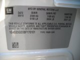 2011 Buick LaCrosse CXS Info Tag