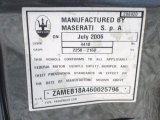 2006 Maserati GranSport Spyder Info Tag