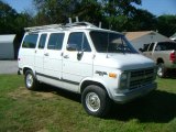 White Chevrolet Chevy Van in 1990