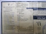 2009 Maserati Quattroporte S Window Sticker
