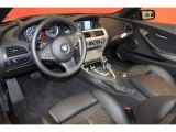 2010 BMW 6 Series 650i Convertible Black Interior