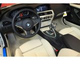 2010 BMW 6 Series 650i Convertible Cream Beige Interior