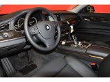 2011 BMW 7 Series 740Li Sedan Black Interior